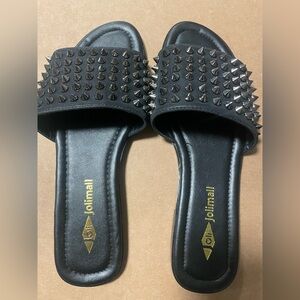 Jolimall Black Spike Sandal